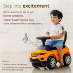 LuvLap Starlight Ride on & Car for Kids with Music & Horn Steering, Push Car for Baby with Backrest, Safety Guard, Under Seat Storage & Big Wheels, Ride on for Kids 1 to 3 Years Upto 20 Kgs