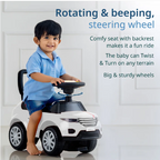 LuvLap Starlight Ride on & Car for Kids with Music & Horn Steering, Push Car for Baby with Backrest, Safety Guard, Under Seat Storage & Big Wheels, Ride on for Kids 1 to 3 Years Upto 20 Kgs