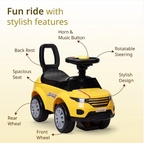 LuvLap Starlight Ride on & Car for Kids with Music & Horn Steering, Push Car for Baby with Backrest, Safety Guard, Under Seat Storage & Big Wheels, Ride on for Kids 1 to 3 Years Upto 20 Kgs