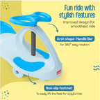 LuvLap Sunshine Swing Car for Kids, Comfortable Seats & Durable, Smooth Wheels, Baby Car, Magic Toy, Push Ride On, 3+ Years, Birthday Gift for Baby Boys & Girls