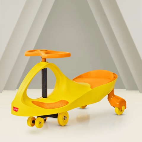 LuvLap Sunshine Swing Car for Kids, Comfortable Seats & Durable, Smooth Wheels, Baby Car, Magic Toy, Push Ride On, 3+ Years, Birthday Gift for Baby Boys & Girls
