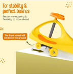 LuvLap Sunshine Swing Car for Kids, Comfortable Seats & Durable, Smooth Wheels, Baby Car, Magic Toy, Push Ride On, 3+ Years, Birthday Gift for Baby Boys & Girls