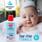 LuvLap Milky Soft Baby Shampoo - 100ml, Tear Free Formula, with Milk Protein, Vitamin E & Coconut Oil, Shea Butter & Chamomile, Gentle Care for Baby's Soft Hair, No Paraben, Dermatologically Tested
