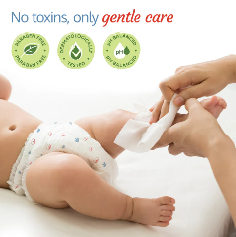 Luvlap 99% Pure Water Baby Wipes Extra Thick 72s