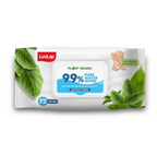 Luvlap 99% Pure Water Baby Wipes Extra Thick 72s