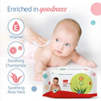 LuvLap Aloe Vera Baby Wipes, 72 Pcs
