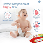 Luvlap Aloe Vera Baby Wipes With Lid, 72 Pcs
