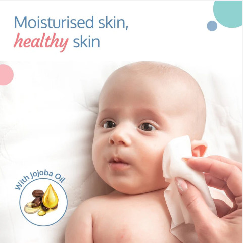 LuvLap Jojoba Oil Baby Wipes, 72 Pcs