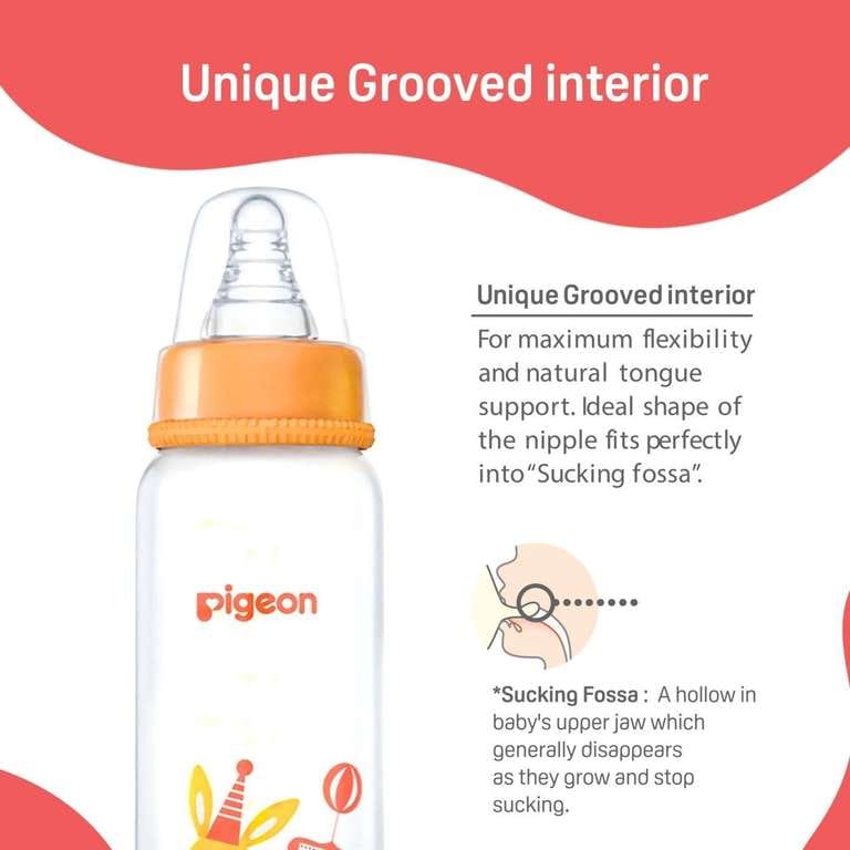 Pigeon Flexible 0+Months Feeding Bottle Yellow-120ML