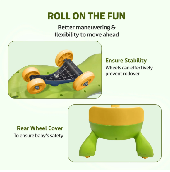 LuvLap Sunny Swing Car, Kids Push Car, Magic Car For Kids, Comfortable Seats & Durable, Ride On Magic Car For 3+ Years