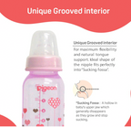 Pigeon Flexible 4+ Months PP Feeding Bottle - PINK 240 ML