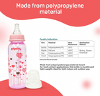 Pigeon Flexible 4+ Months PP Feeding Bottle - PINK 240 ML