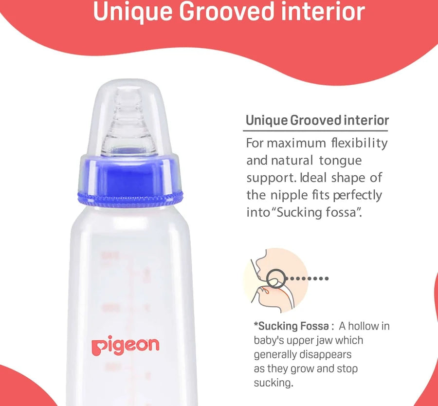 Pigeon Flexible 0+Months Feeding Bottle D.Blue - 120ML