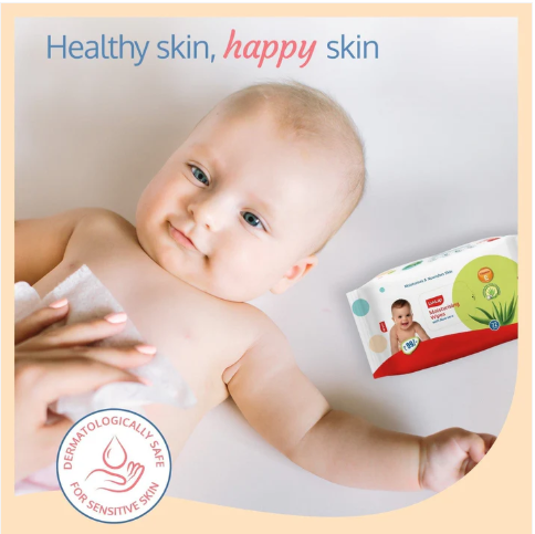 LuvLap Aloe Vera Baby Wipes, 72 Pcs